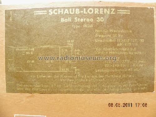 Bali Stereo 30; Schaub und Schaub- (ID = 988936) Radio