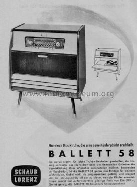 Ballett 58 Type 7015; Schaub und Schaub- (ID = 352133) Radio