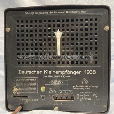 Deutscher Kleinempfänger 1938 DKE38; Schaub und Schaub- (ID = 2779060) Radio