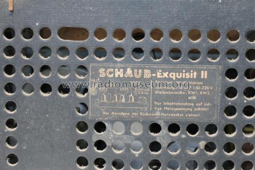 Exquisit II ; Schaub und Schaub- (ID = 1840315) Radio
