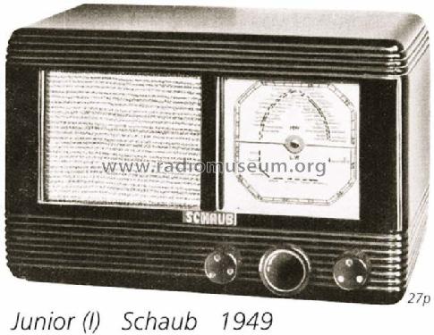 Junior I ML, RS2; Schaub und Schaub- (ID = 821) Radio