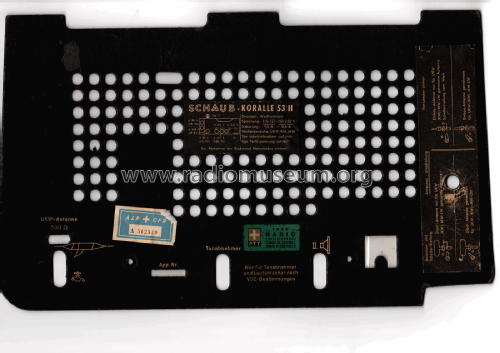 Koralle 53-II ; Schaub und Schaub- (ID = 2475260) Radio