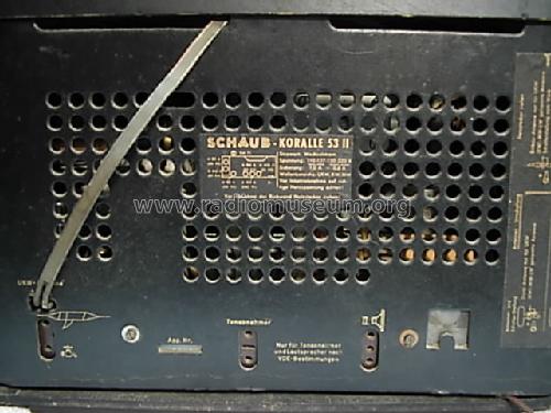 Koralle 53-II ; Schaub und Schaub- (ID = 407461) Radio