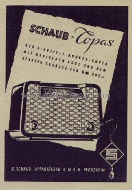 Topas ; Schaub und Schaub- (ID = 450511) Radio
