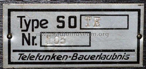 Teledyn SO TE ; Schneider-Opel AG, (ID = 2069107) Radio