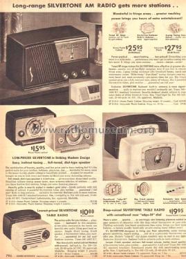 Silvertone 15 Ch= 132.884 Order=57E 015; Sears, Roebuck & Co. (ID = 1616719) Radio