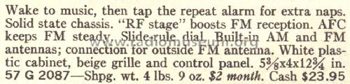 Silvertone 2087 Ch= 132.42901 Order= 57H 2087; Sears, Roebuck & Co. (ID = 1676060) Radio