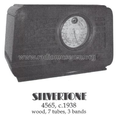 Silvertone 4565 Ch= 100.151; Sears, Roebuck & Co. (ID = 1473293) Radio