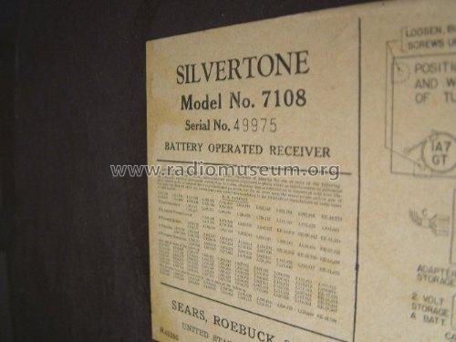 Silvertone 7108 Ch= 101.648; Sears, Roebuck & Co. (ID = 378259) Radio