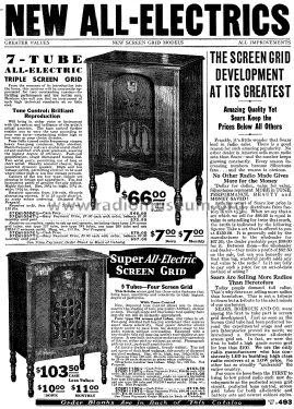 Silvertone 7-Tube All-Electric Order= 57EM 1096C or 1097C; Sears, Roebuck & Co. (ID = 1258771) Radio