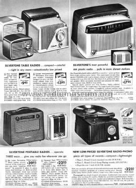 Silvertone 9001 Ch= 132.857 Order=57E 09001; Sears, Roebuck & Co. (ID = 1322743) Radio