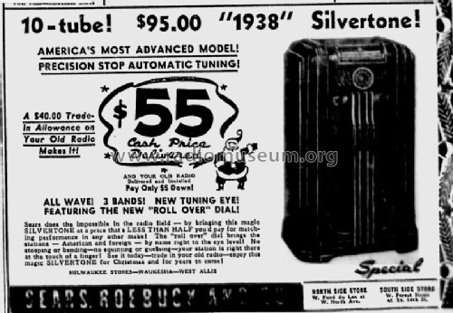 Silvertone Order= 57FM 4686 Ch= 101.483; Sears, Roebuck & Co. (ID = 2376633) Radio