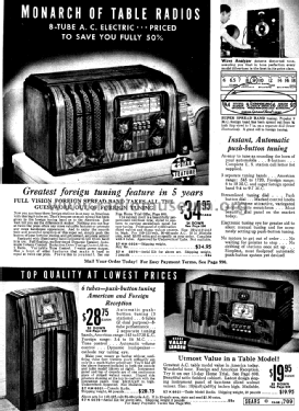 Silvertone Order= 57K 6021 Ch= 100.195; Sears, Roebuck & Co. (ID = 1285569) Radio
