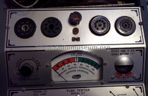 Tube Tester 107; Seco Manufacturing (ID = 1168440) Equipment