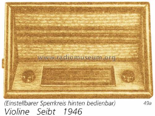 Violine GW; Seibt, Dr. Georg (ID = 913) Radio