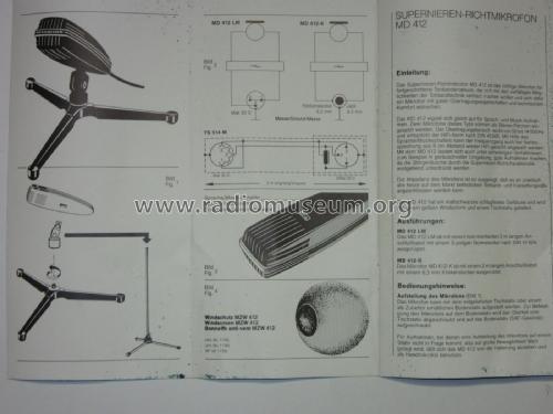 MD412LM; Sennheiser (ID = 2421253) Microphone/PU