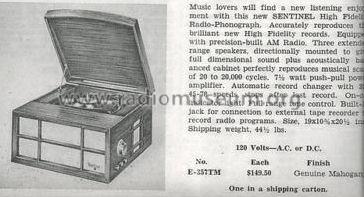 E-357TM ; Sentinel Radio Corp. (ID = 1033223) Radio