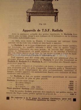 RADIOLA 4 ; Radiola marque (ID = 1586318) Radio