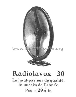 Radiolavox 30; Radiola marque (ID = 1674062) Speaker-P