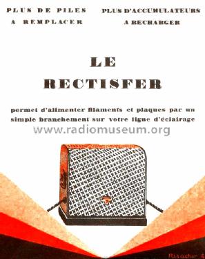 Sfer Rectisfer ; Radiola marque (ID = 1536606) A-courant