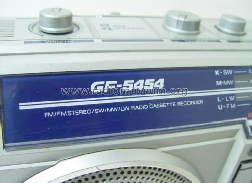 FM/FM Stereo SW/MW/LW 4 Band Radio Recorder GF-5454H; Sharp; Osaka (ID = 1164785) Radio