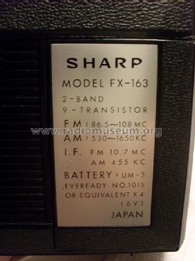 FX-163; Sharp; Osaka (ID = 1366063) Radio