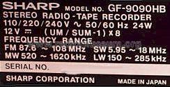 GF-9090 H ; Sharp; Osaka (ID = 555940) Radio