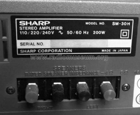 SM-30; Sharp; Osaka (ID = 1638605) Ampl/Mixer
