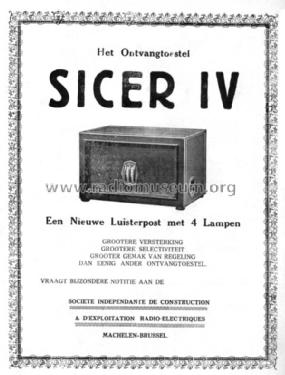 IV; SICER; Machelen (ID = 1601871) Radio