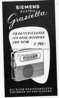 Grazietta 541B; Siemens-Austria WSW; (ID = 1337864) Radio