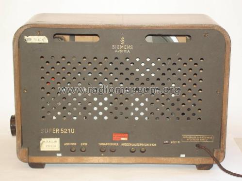 Mittelsuper 521U; Siemens-Austria WSW; (ID = 2637872) Radio