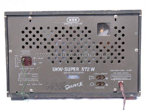 Solist II UKW-Super 572W; Siemens-Austria WSW; (ID = 732577) Radio