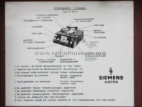 Tonmeister ST701/2; Siemens-Austria WSW; (ID = 228043) R-Player