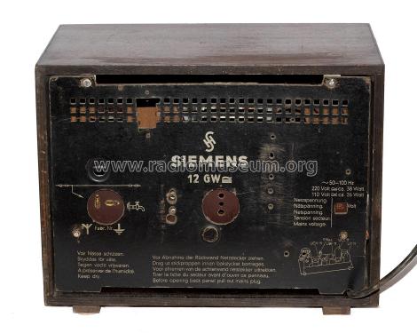 12GW; Siemens & Halske, - (ID = 2844562) Radio