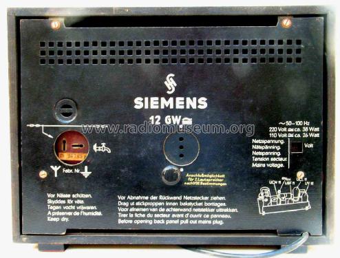 12GW; Siemens & Halske, - (ID = 1830935) Radio