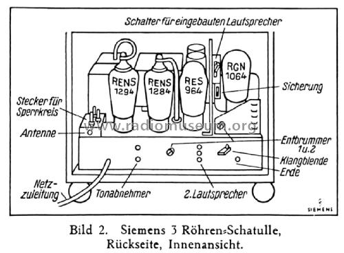 Dreiröhren-Schatulle 53WL; Siemens & Halske, - (ID = 2226022) Radio