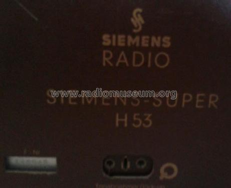 H53; Siemens & Halske, - (ID = 1853440) Radio