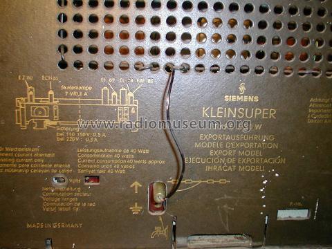 Kleinsuper 550W; Siemens & Halske, - (ID = 114955) Radio