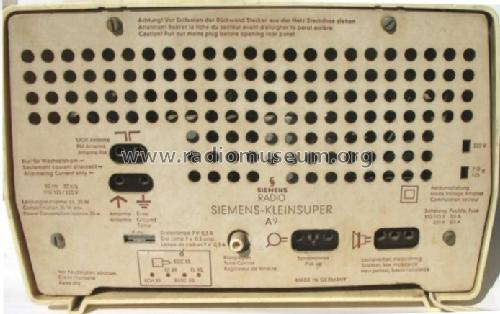 Kleinsuper A9; Siemens & Halske, - (ID = 397192) Radio
