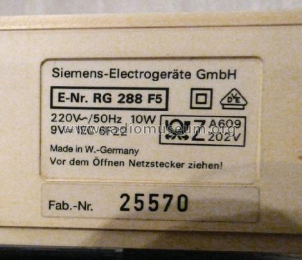 Küchenradio RG 288; Siemens & Halske, - (ID = 1383039) Radio