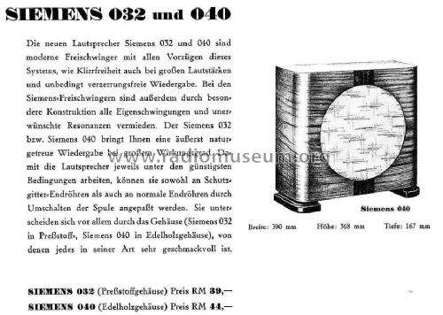 Lautsprecher 040; Siemens & Halske, - (ID = 1257065) Speaker-P