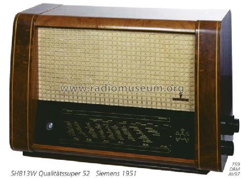 Qualitätssuper 52 SH813W; Siemens & Halske, - (ID = 986) Radio