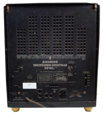 Dreiröhren-Schatulle 53WL; Siemens & Halske, - (ID = 1949433) Radio