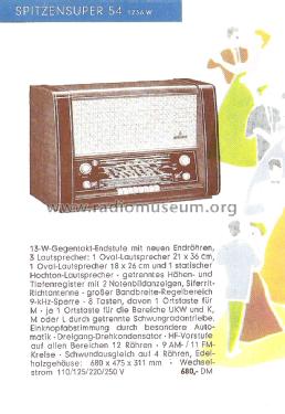 Spitzensuper 54 1236W; Siemens & Halske, - (ID = 1670211) Radio