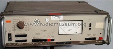 Störpegelmesser - Psophometer 15 Hz - 30 kHz U 2233; Siemens & Halske, - (ID = 1097487) Ausrüstung