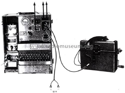 Feldfernschreiber - Telegrafentypenbildschreiber T typ 58 T Bs/24a-32 ; Siemens & Halske, - (ID = 1594294) Military