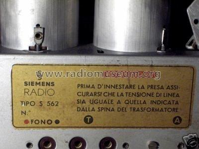 S562; Siemens Italia; (ID = 360161) Radio