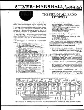 August 1928 Silver-Marshall General Catalog ; Silver - Marshall; (ID = 1111219) Paper