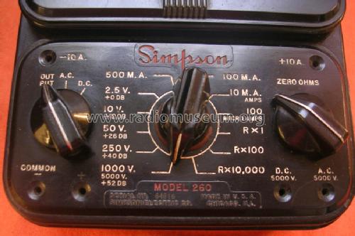 Volt-Ohm-Milliammeter 260 Series 2 ; Simpson Electric Co. (ID = 945151) Equipment