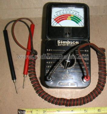 Battery Tester 379; Simpson Electric Co. (ID = 1007487) Equipment
